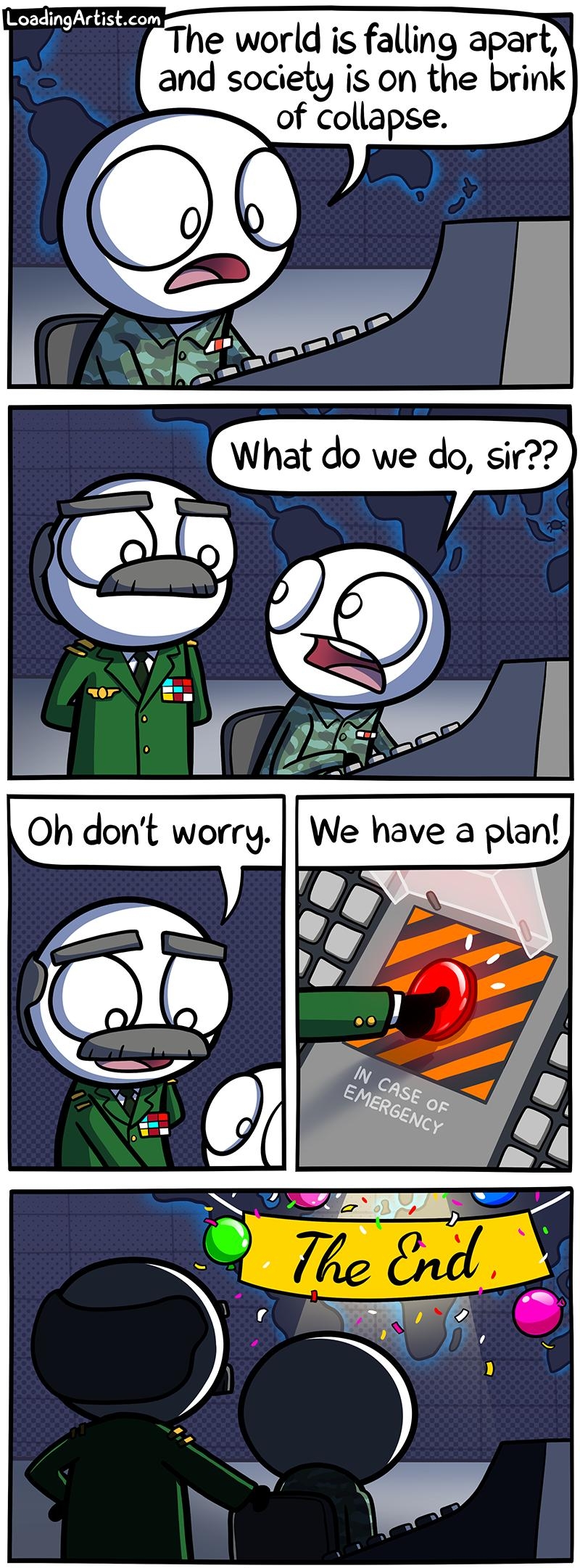 LoadingArtistcom The world is falling apart and society is on the brink of colkapse Vel Oh dont worry We have a plan LoadingArtistcom Bonus panels on Patreon