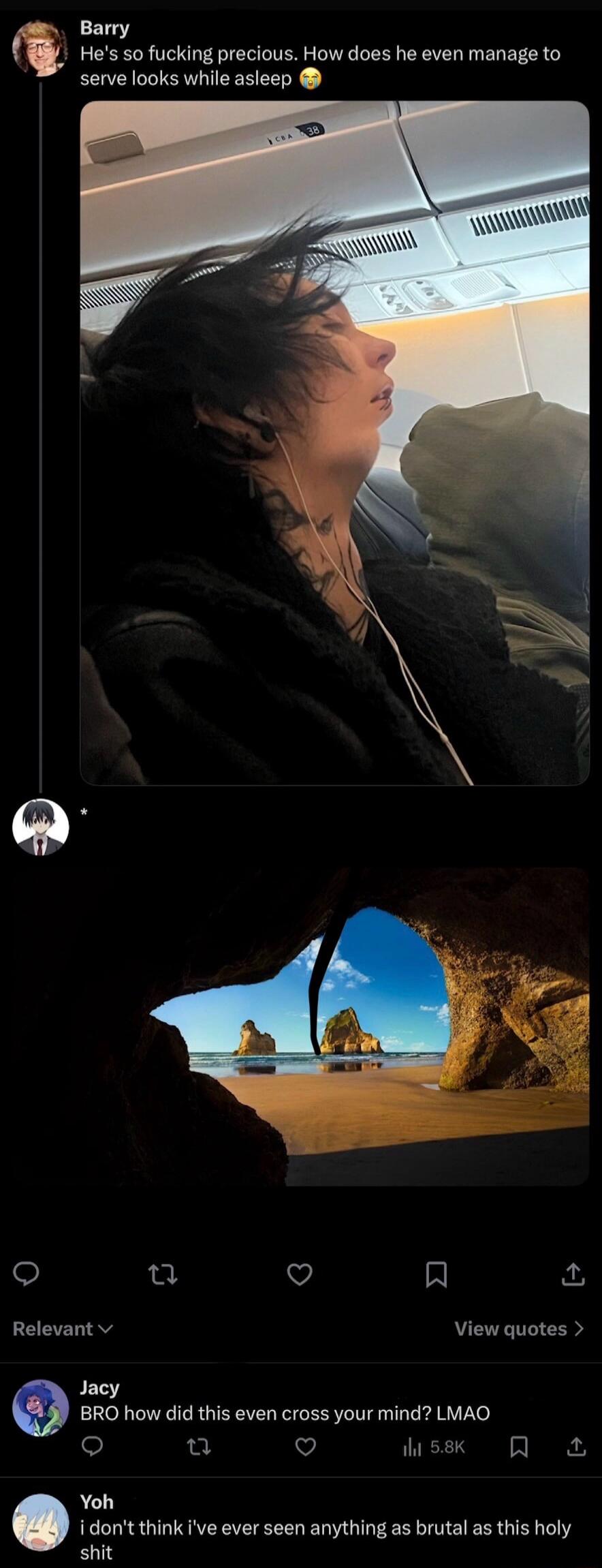 Barry He's so fucking precious. How does he even manage to serve looks while asleep 😭