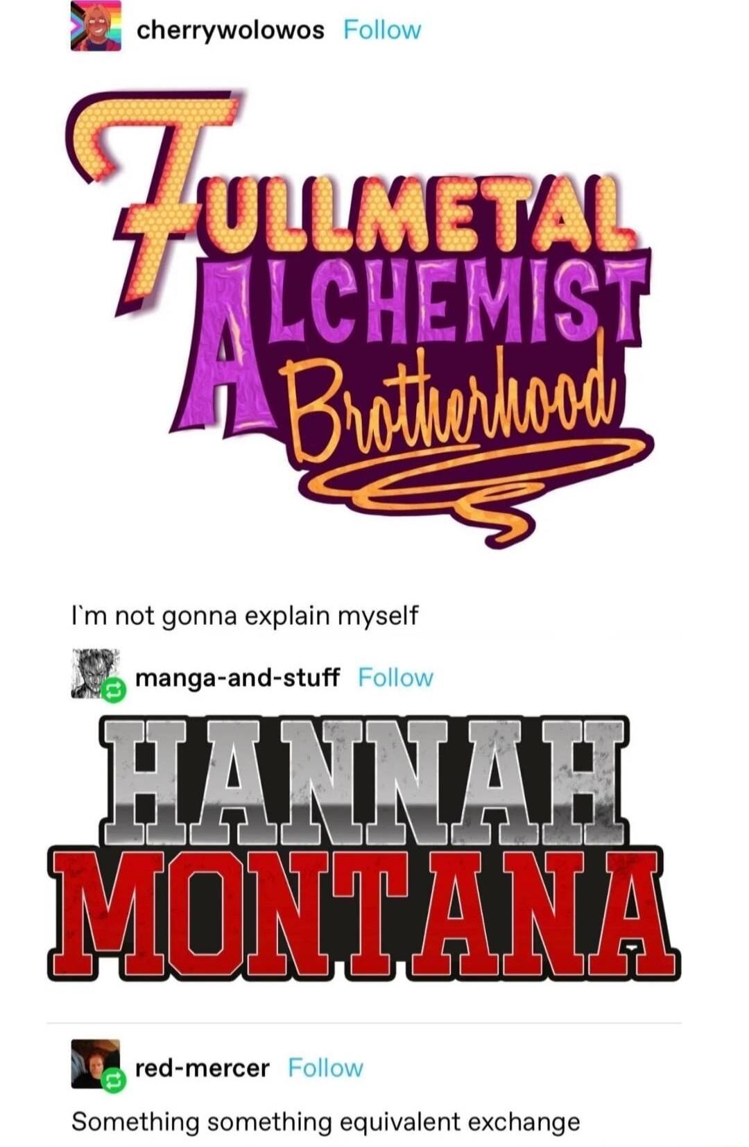 h cherrywolowos Follow oy Im not gonna explain myself e Something something equivalent exchange