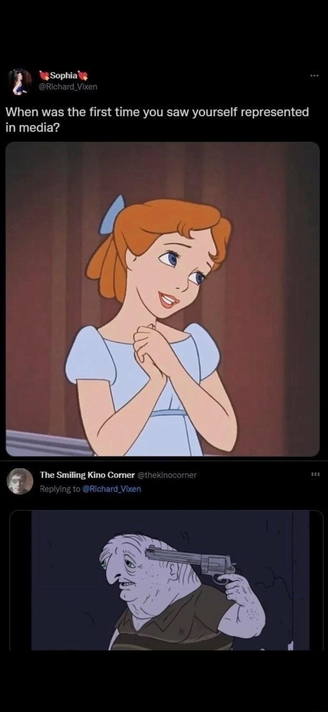 Sophiay When was the first time you saw yourself represented in media The Smiling Kino Coner 2