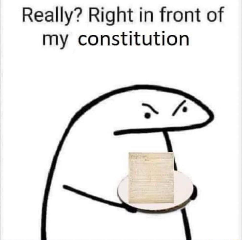 Really Right in front of my constitution