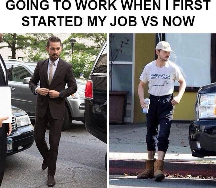 GOING TO WORK WHEN I FIRST STARTED MY JOB VS NOW