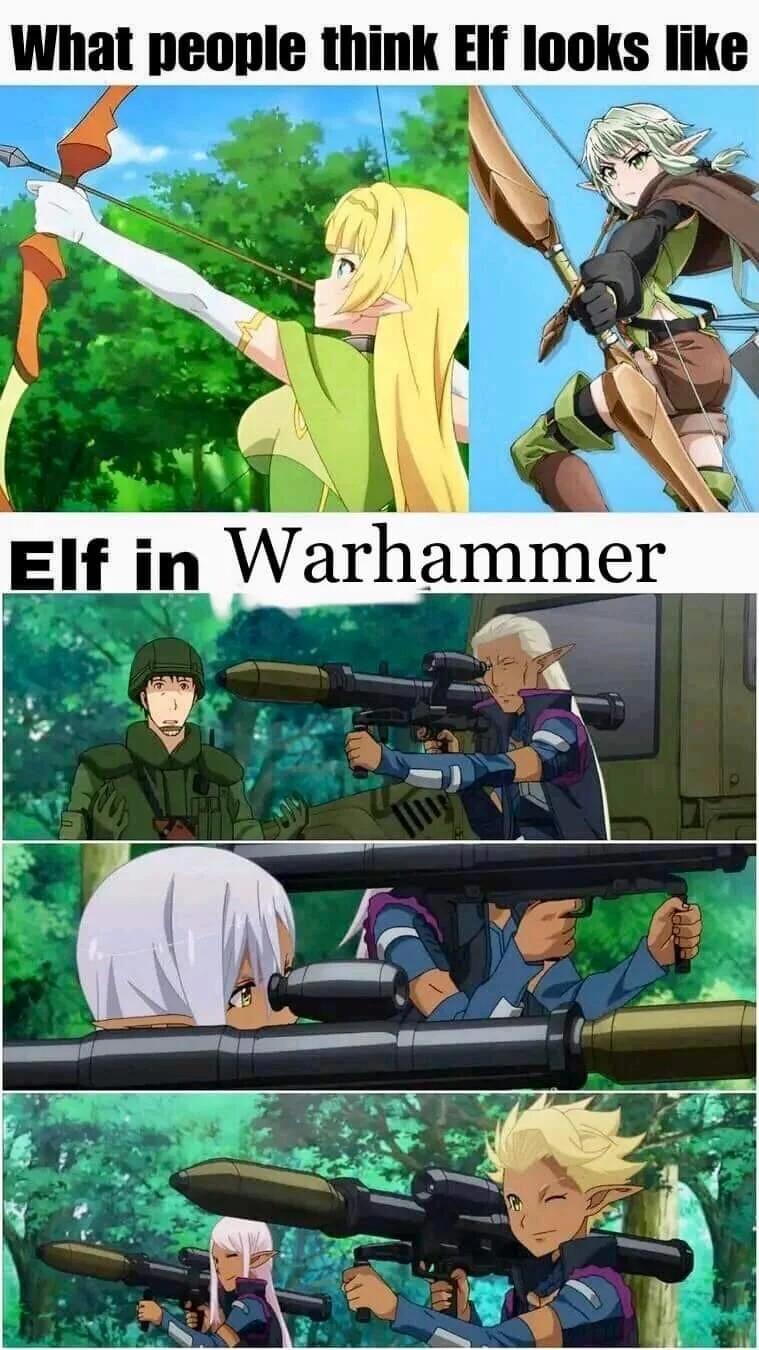 What people think EIf looks like G 7 A Elf in Wgrhammer