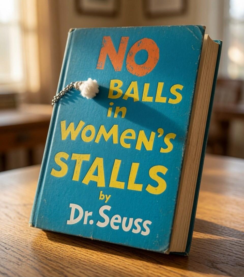 NO BALLS in WOMEN'S STALLS by Dr. Seuss