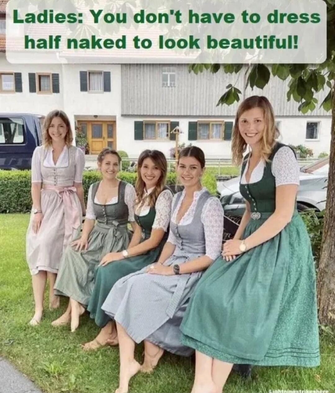 Ladies You dont have to dress half naked to look beautiful