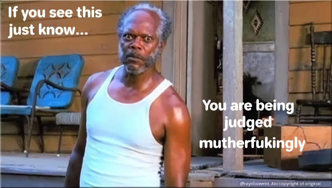 If you see this just know... You are being judged mutherfukingly
Session ID: 1041218.