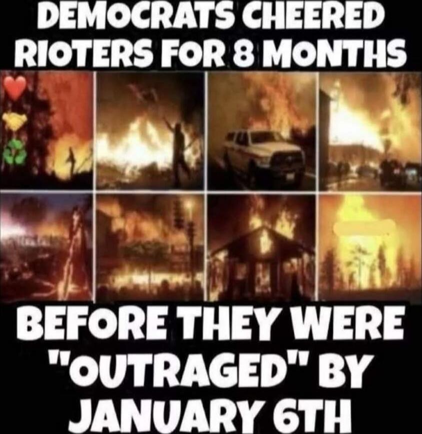 DEMOCRATS CHEERED RIOTERS FOR 8 MONTHS BEFORE THEY WERE 