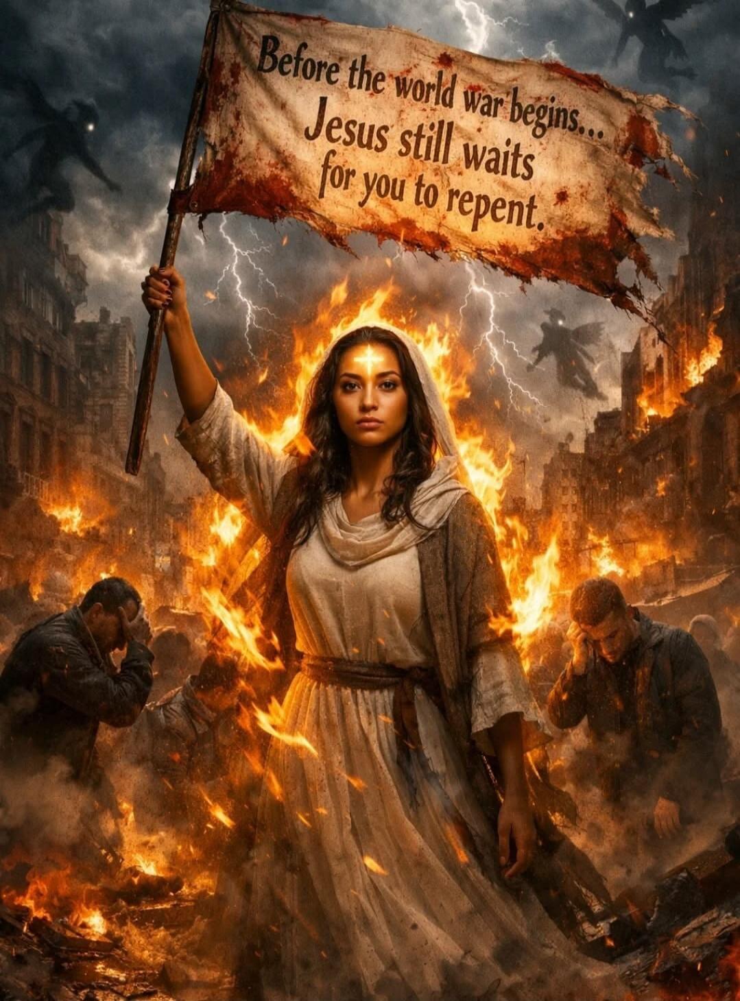 Before the world war begins... Jesus still waits for you to repent.