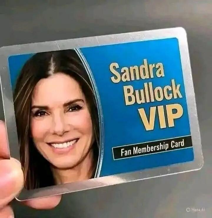 Sandra Bullock VIP Fan Membership Card