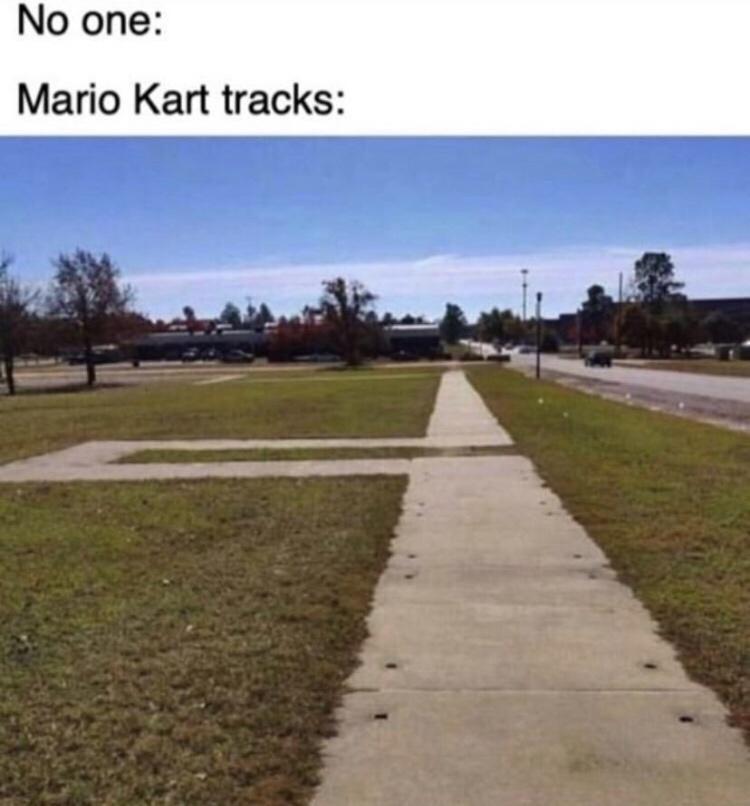 No one Mario Kart tracks
