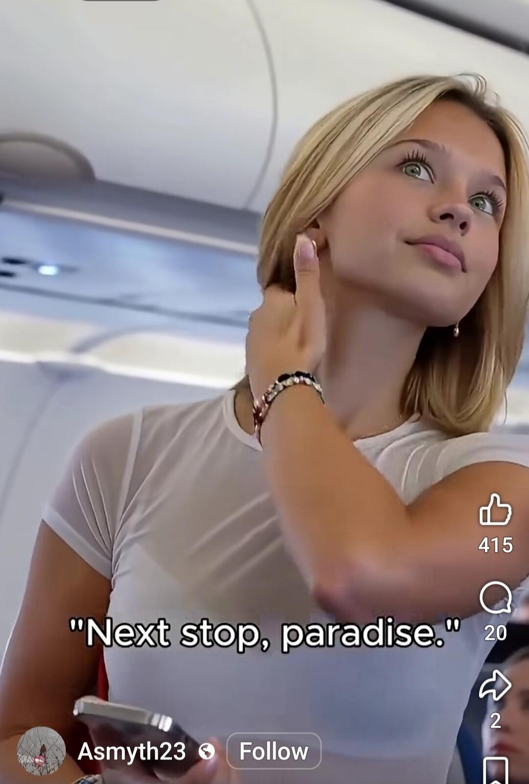 Next stop, paradise.