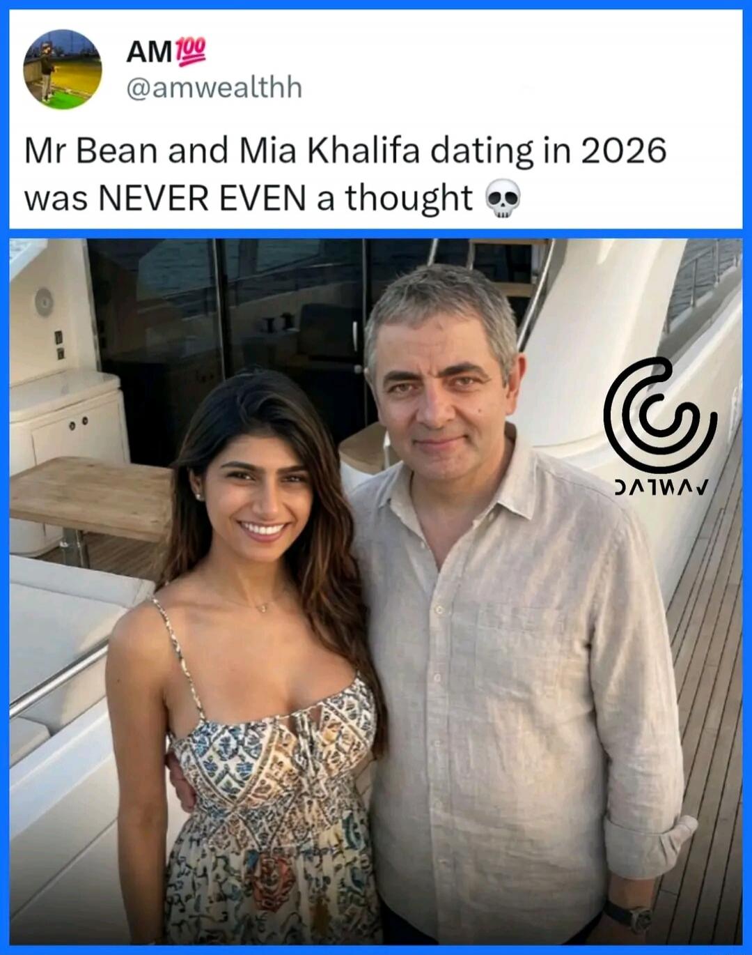 Mr Bean and Mia Khalifa dating in 2026 was NEVER EVEN a thought 💀