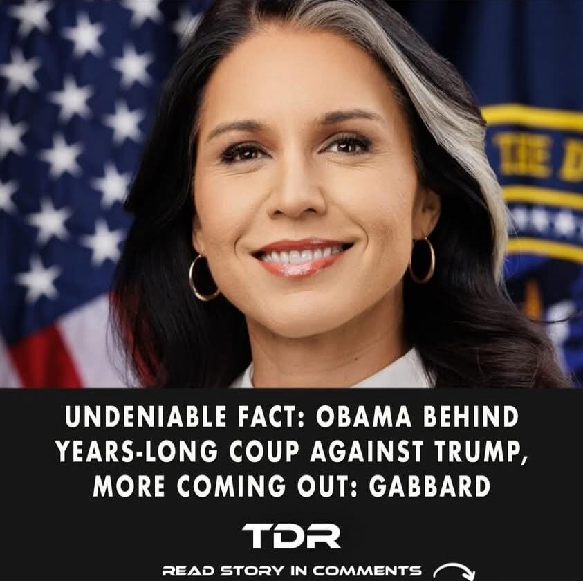 UNDENIABLE FACT: OBAMA BEHIND YEARS-LONG COUP AGAINST TRUMP, MORE COMING OUT: GABBARD