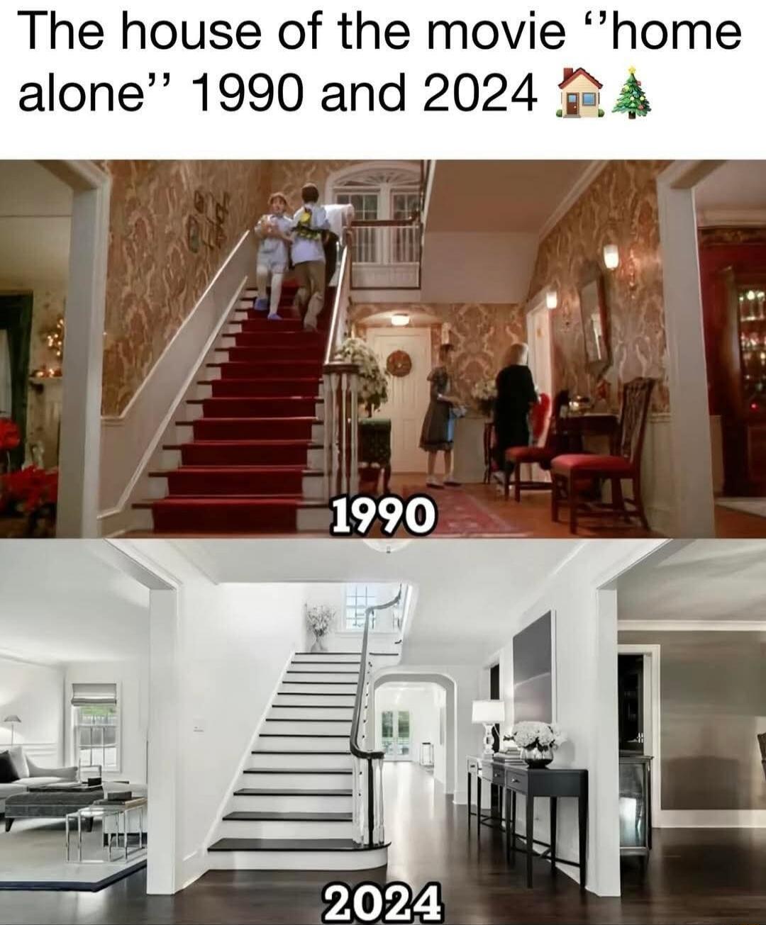 The house of the movie “home alone” 1990 and 2024 🏠🎄
1990
2024
