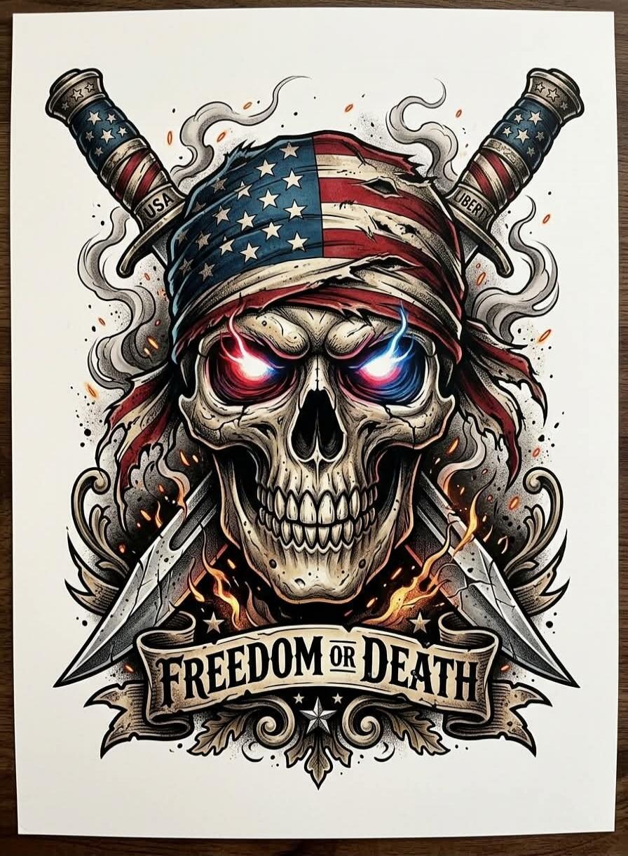 USA LIBERTY FREEDOM OR DEATH
