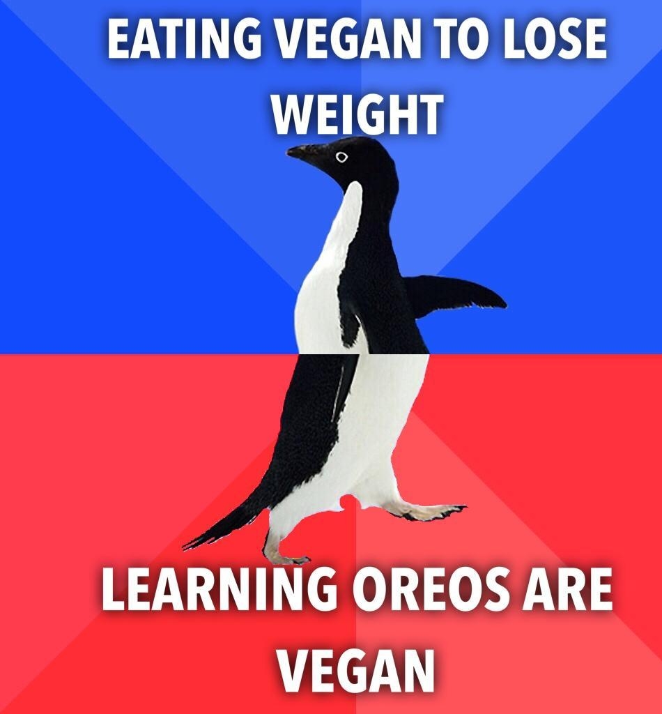 EATING VEGAN TO LOSE WEIGHT LEARNING OREOS ARE VEGAN