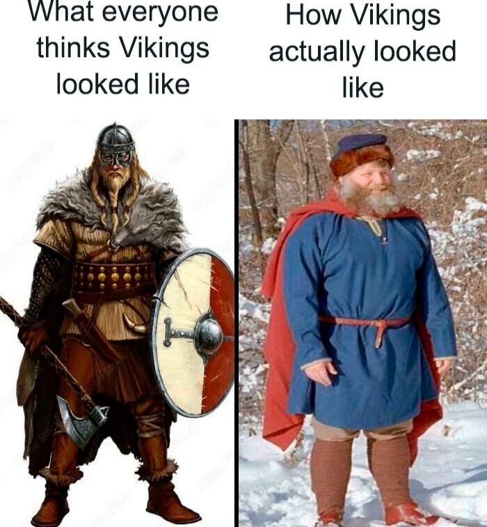 VWhat everyone How Vikings thinks Vikings actually looked looked like like