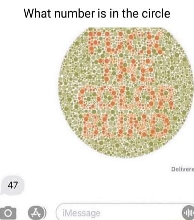 47 What number is in the circle Delivere