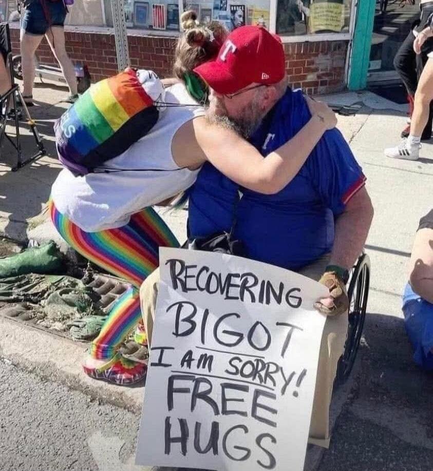 RECOVERING BIGOT I AM SORRY! FREE HUGS