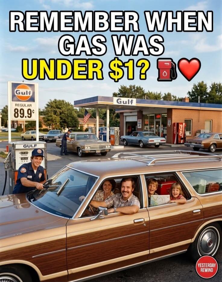 REMEMBER WHEN GAS WAS UNDER $1? Gulf REGULAR 89.9¢ YESTERDAY REWIND