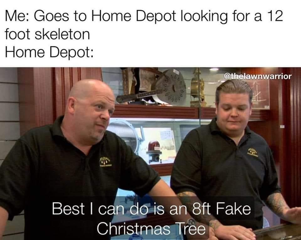 Me Goes to Home Depot looking for a 12 foot skeleton Home Depot Best candgoris an 8ft Fake Christmasilree s