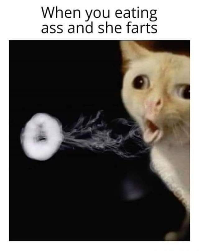 When you eating ass and she farts