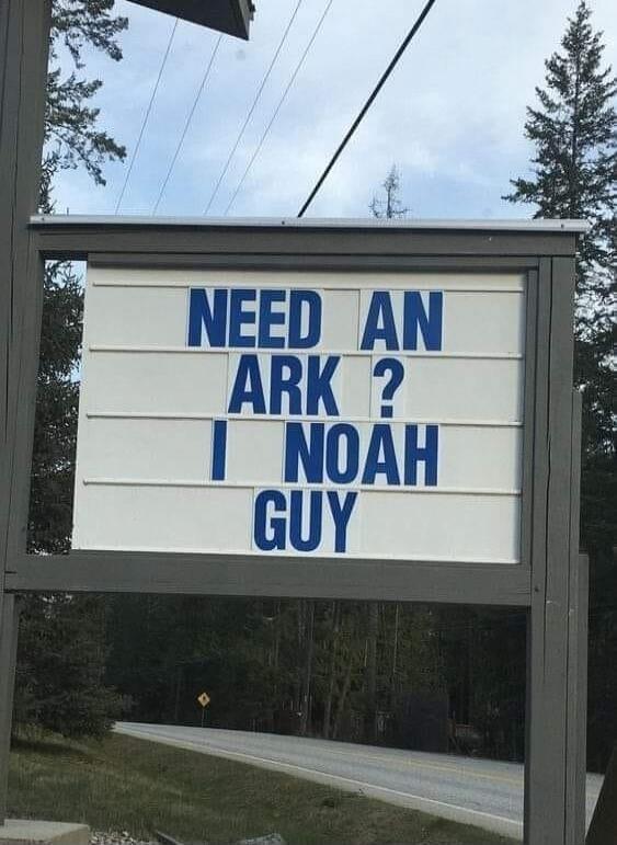 NEED AN ARK? I NOAH GUY