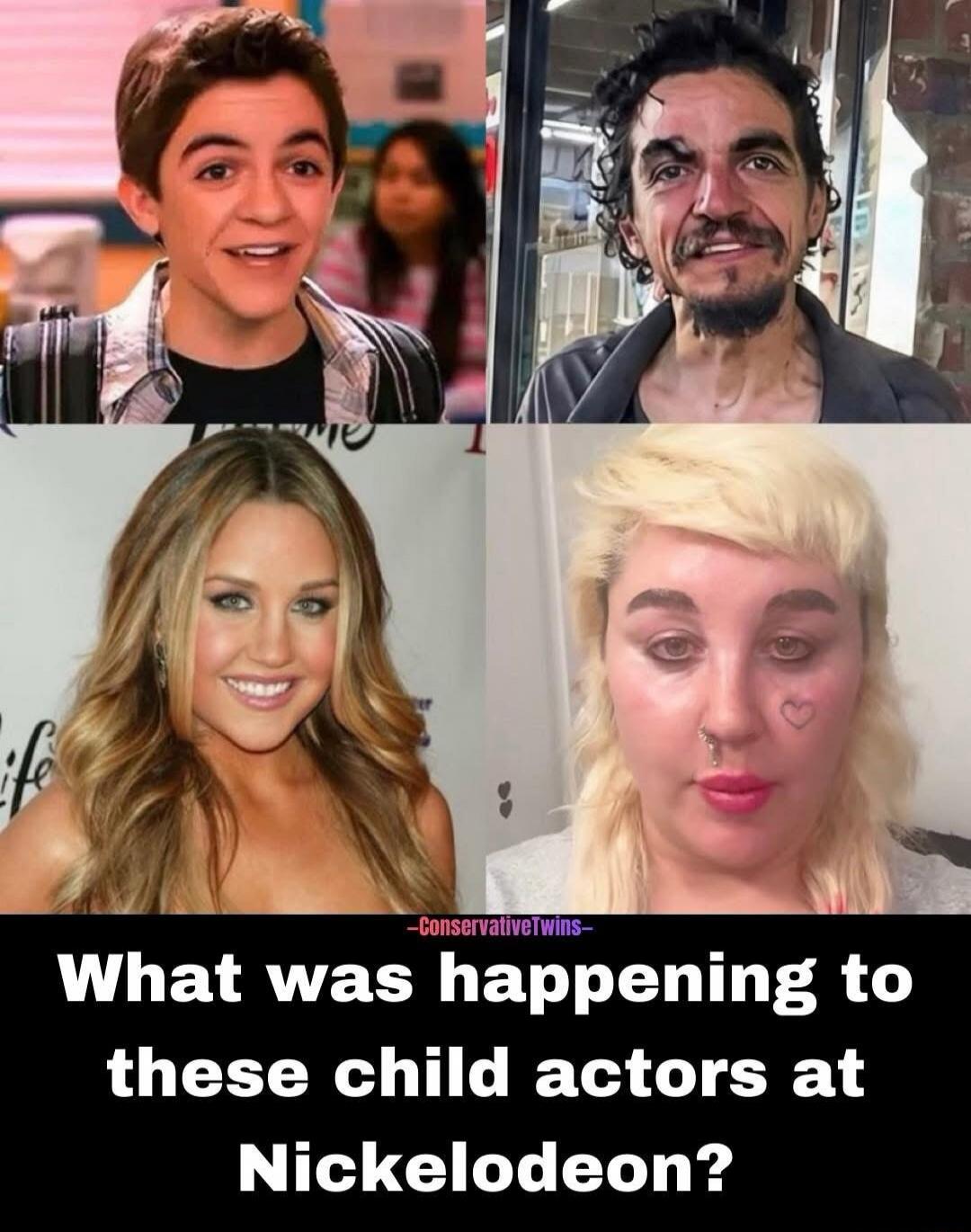 What was happening to these child actors at Nickelodeon?