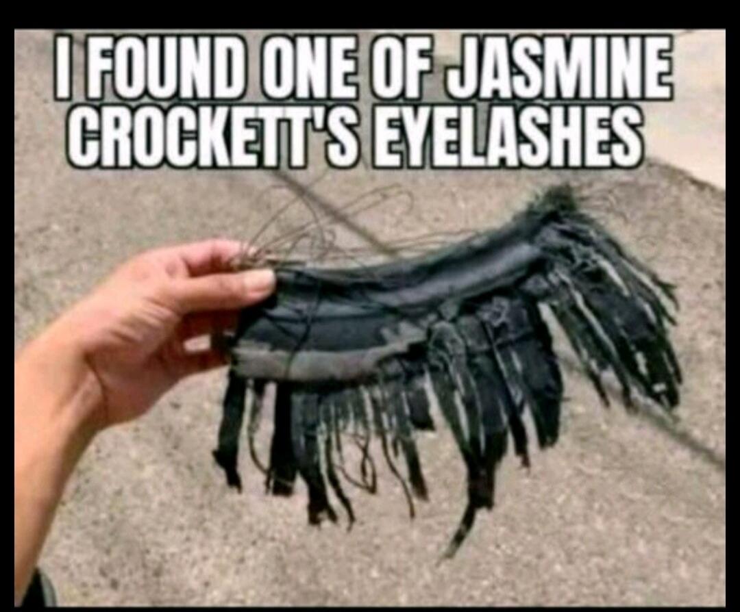 I FOUND ONE OF JASMINE CROCKETT'S EYELASHES