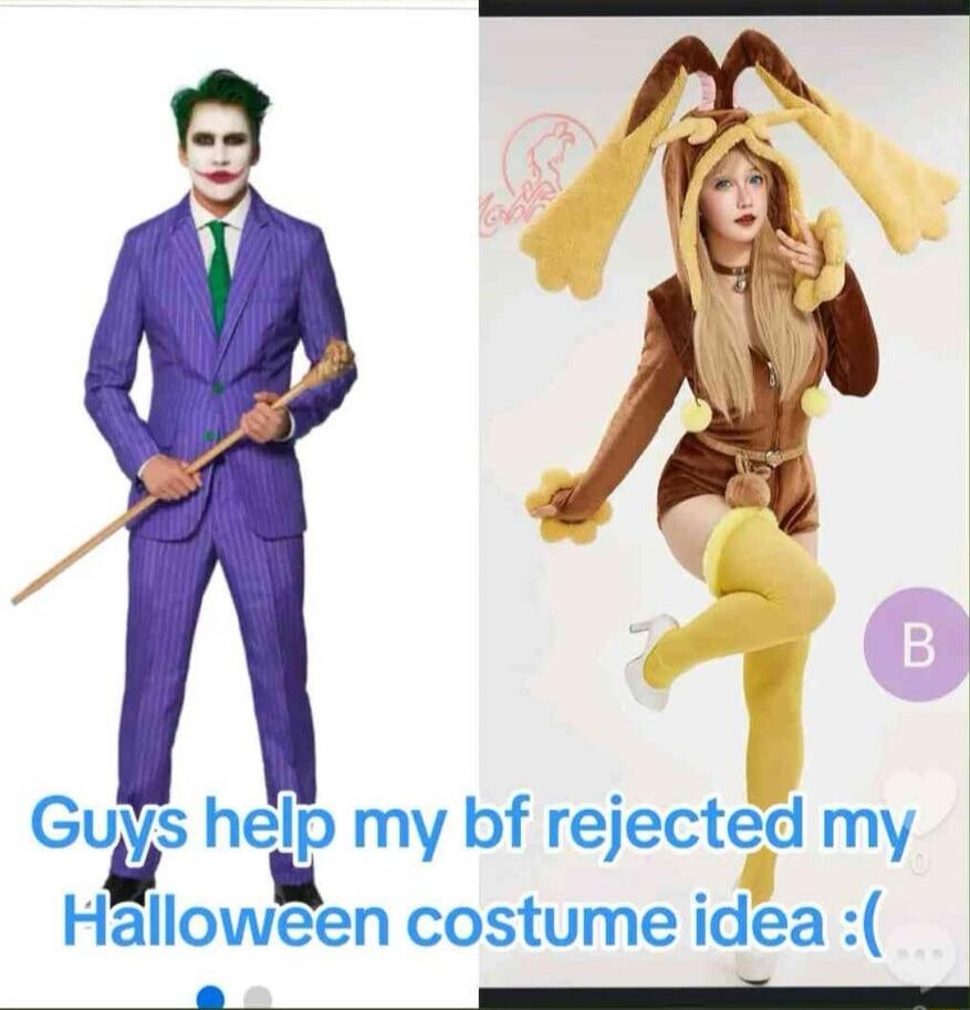 Guys help my bf rejected my Halloween costume idea :(