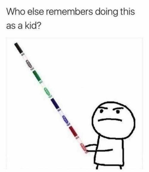 Who else remembers doing this as a kid