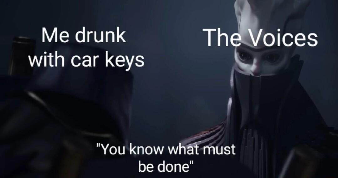 VXTI Thoices with car keys You know what must be done