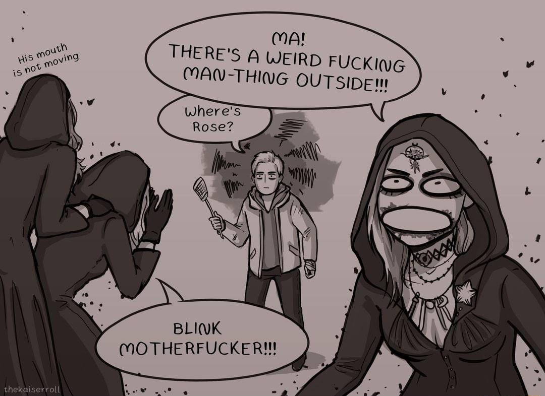 AL THERES A WEIRD FUCKInG CAN THIVG OUTSIDEN