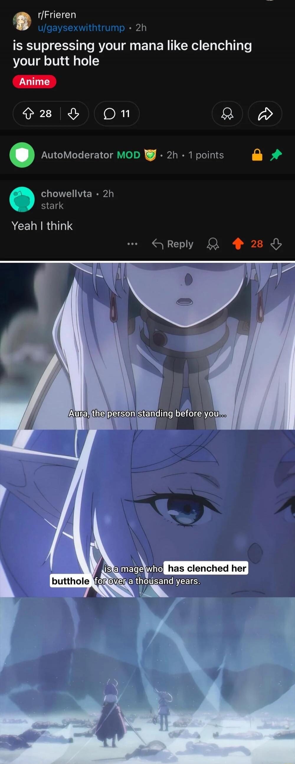 is supressing your mana like clenching your butt hole