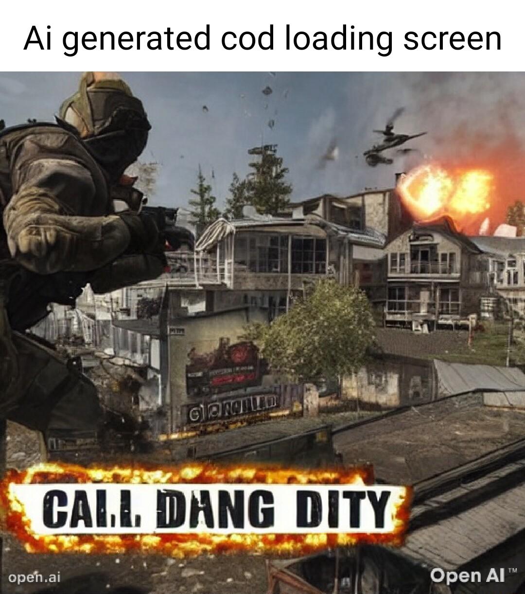 Ai generated cod loading screen GAI L IMNG IIITY Open Al