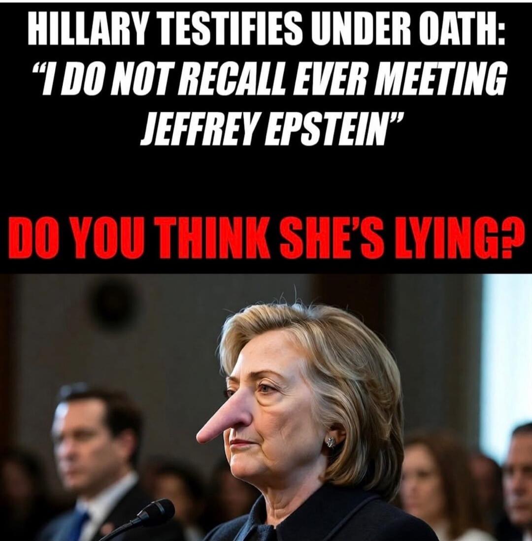 HILLARY TESTIFIES UNDER OATH: 