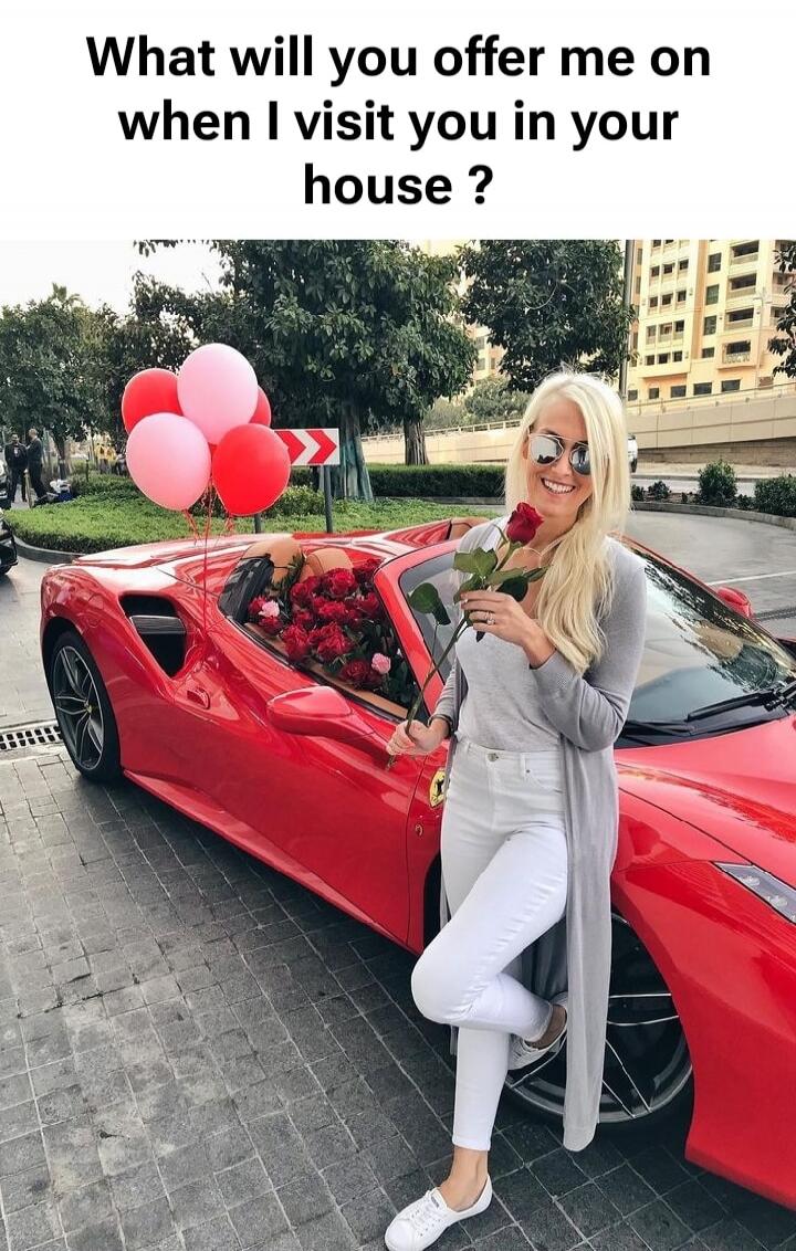 What will you offer me on when I visit you in your house ?