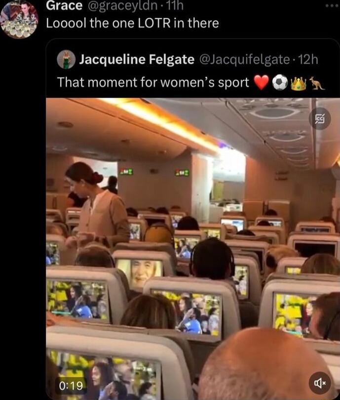 Grace graceylan 1in Looool the one LOTR in there Jacqueline Felgate Jacquifelgate 12h That moment for womens sport i