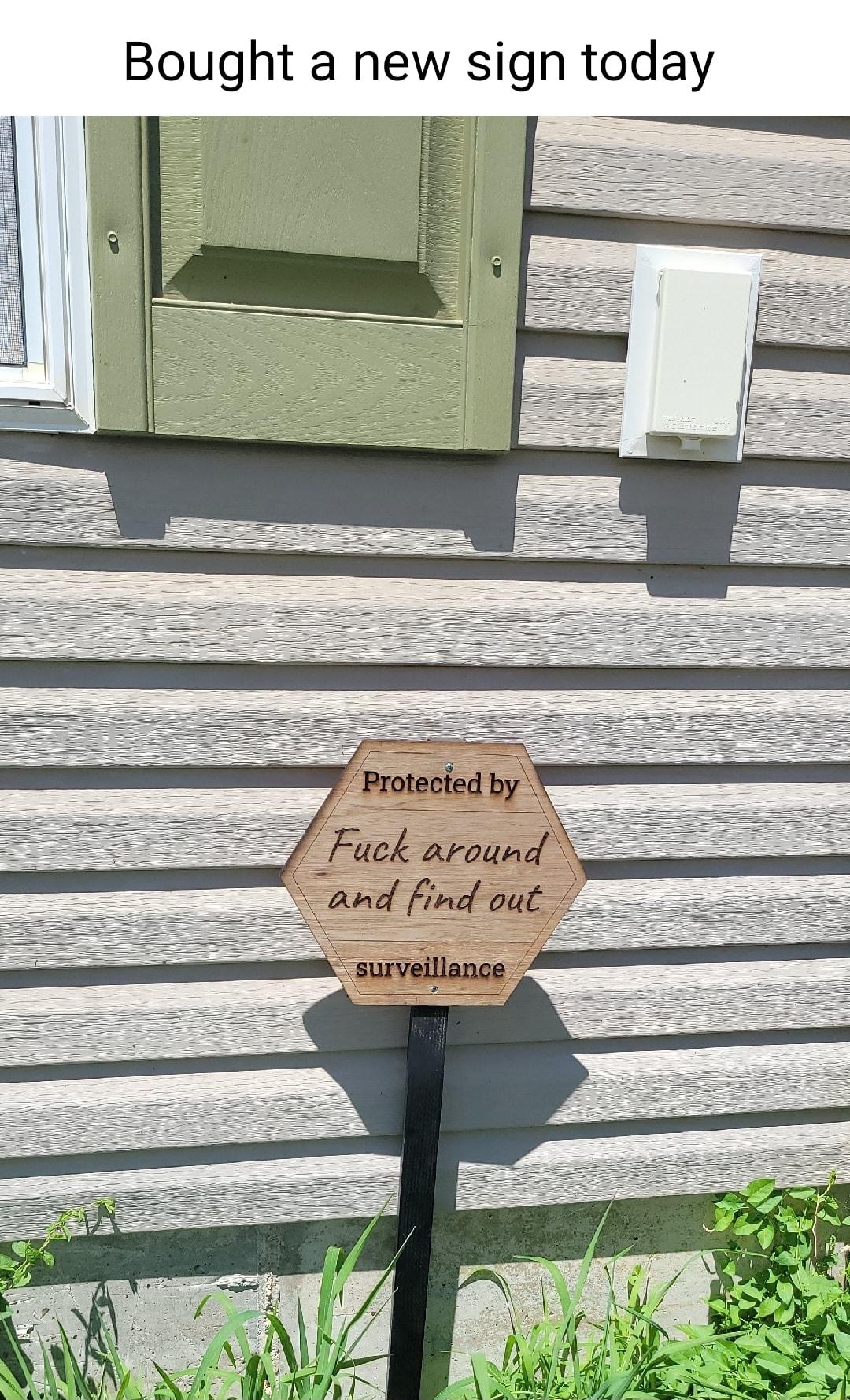 Bought a new sign today