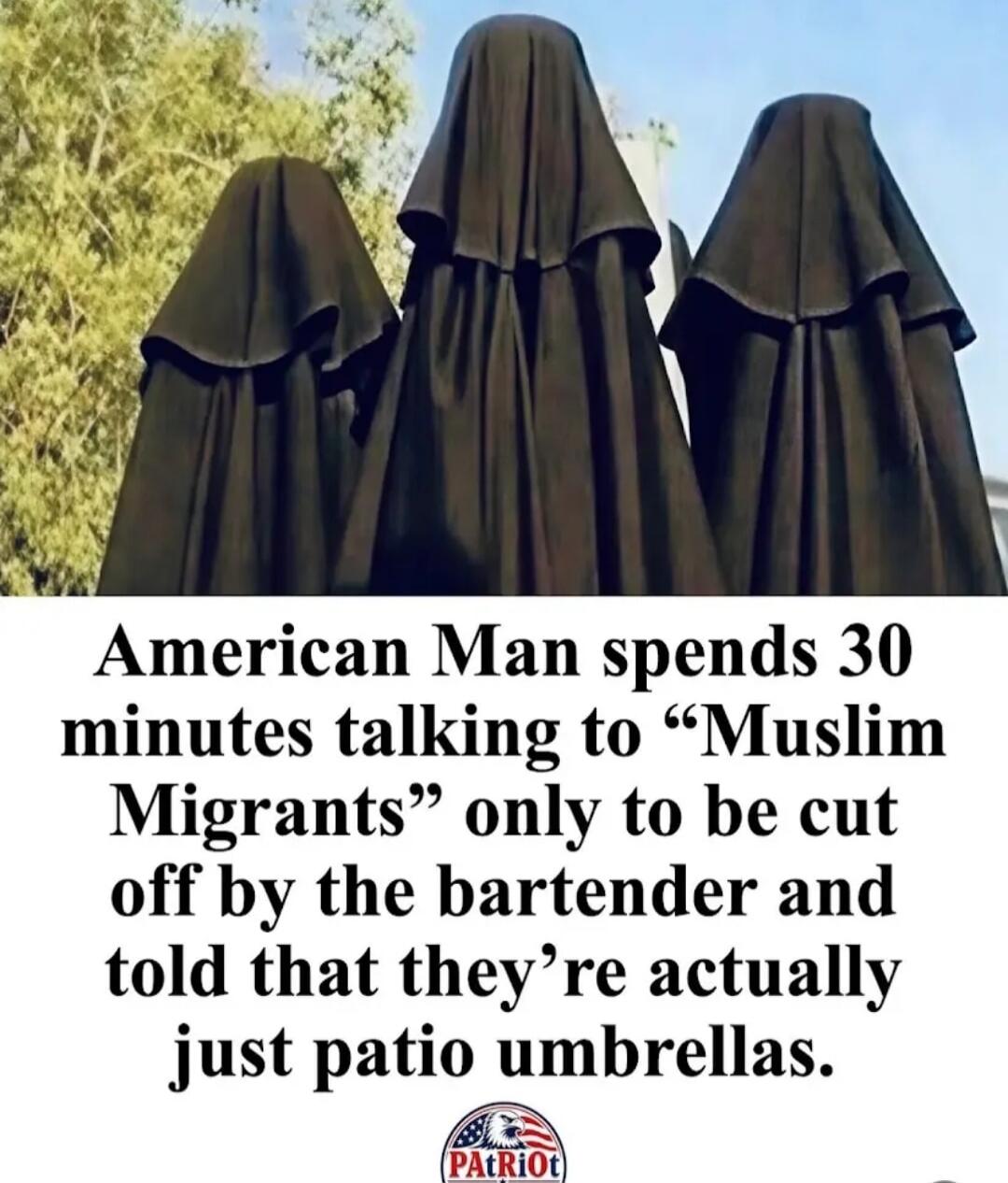 American Man spends 30 minutes talking to 