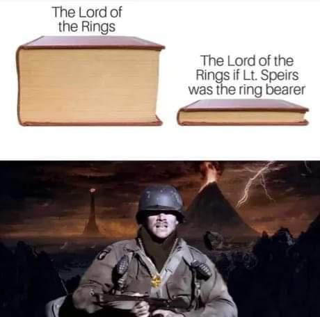 The Lord of the Rings The Lord of the Rings if Lt Speirs was the ring bearer