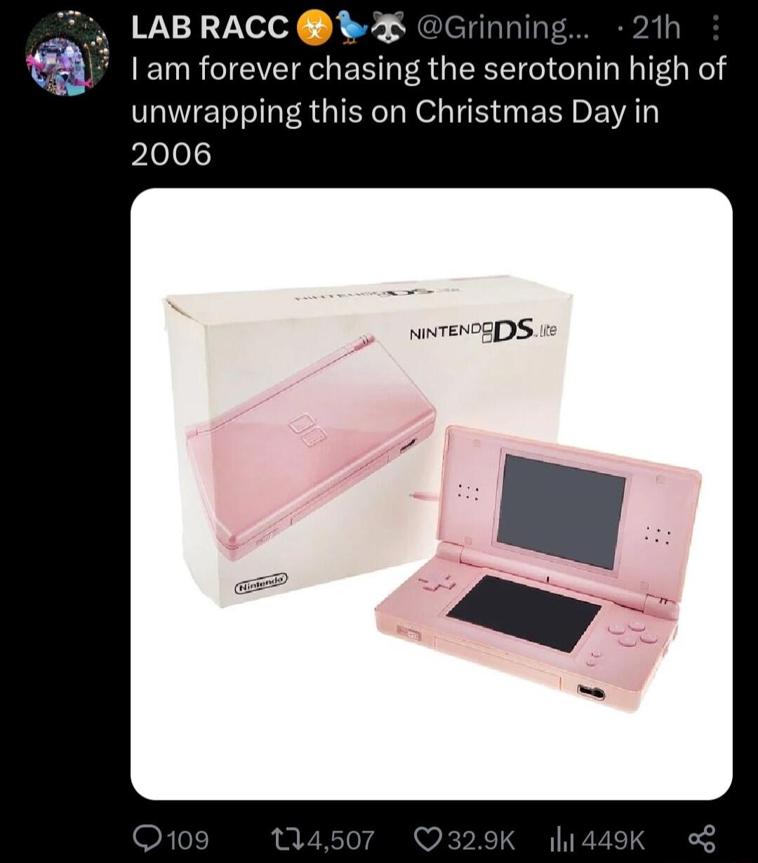 W 17Xeof JGICHONINE 21h am forever chasing the serotonin high of unwrapping this on Christmas Day in plelel wTENEDS