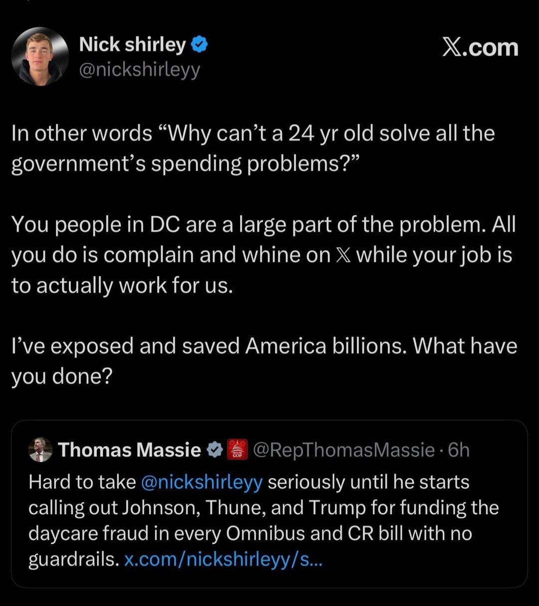 Nick Shirley @nickshirleyy X.com. In other words 