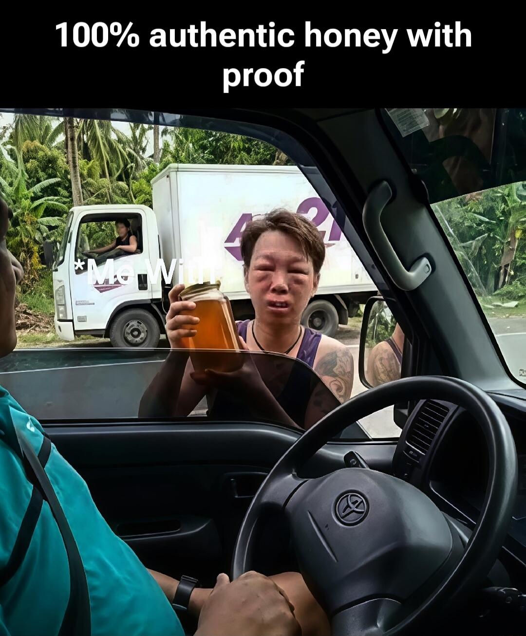 100% authentic honey with proof