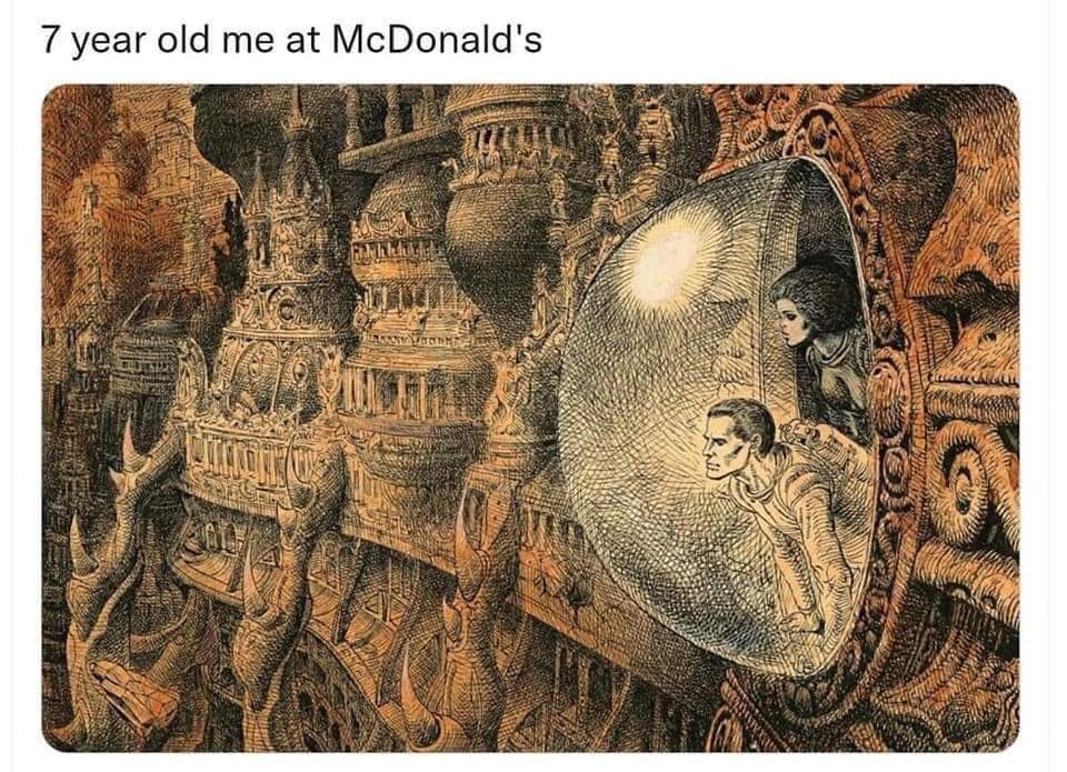 7 year old me at McDonalds