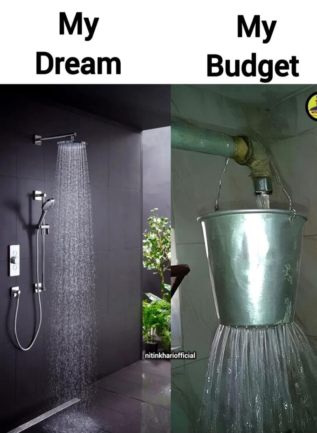 My Dream\nMy Budget\nnitinkhariofficial