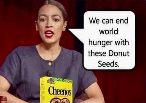 We can end world hunger with these Donut Seeds. Cheerios.
