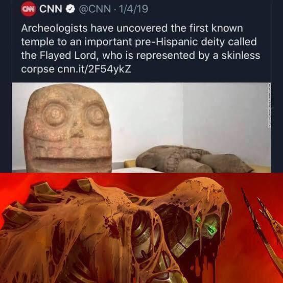 u CNN CNN 1419 Archeologists have uncovered the first known temple to an important pre Hispanic deity called the Flayed Lord who is represented by a skinless corpse cnnit2F54ykZ N