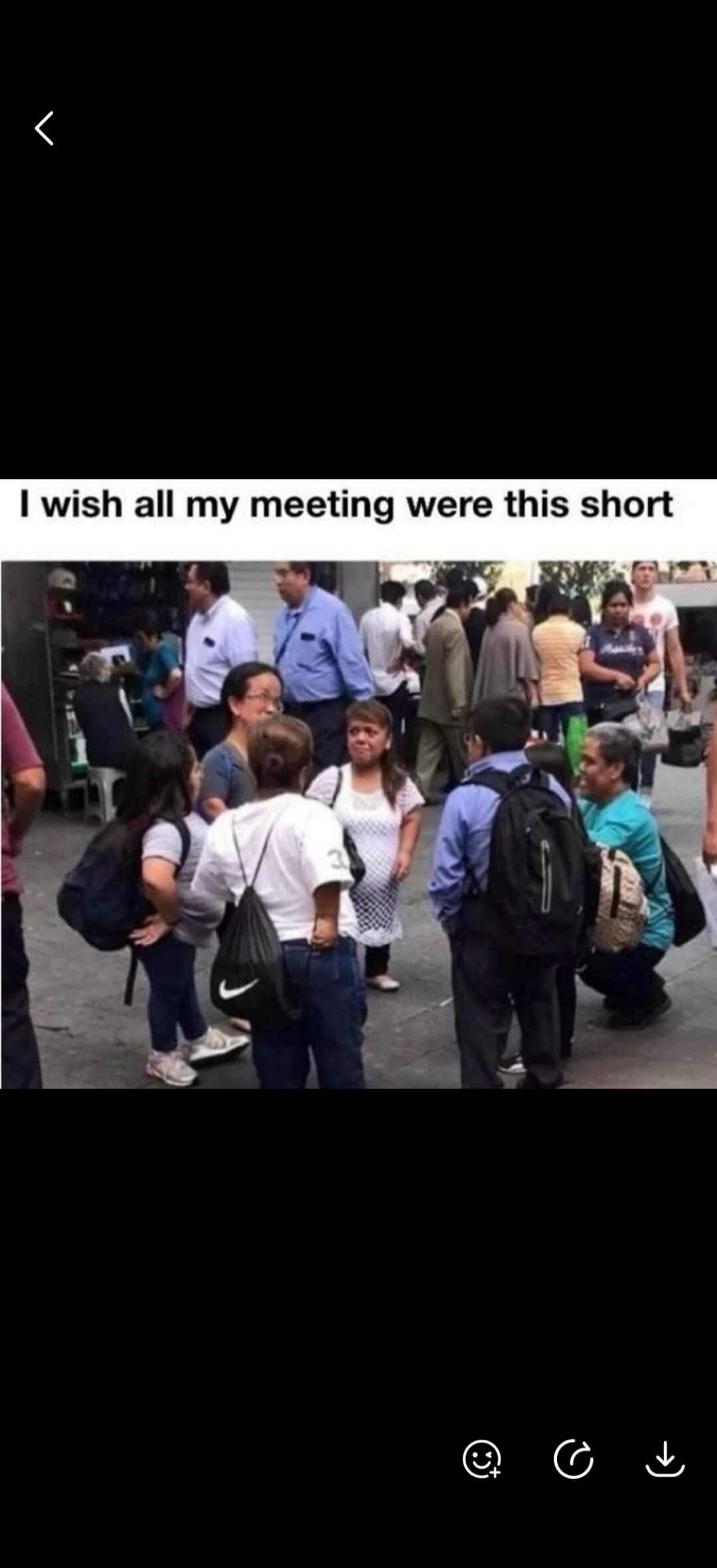 I wish all my meeting were this short