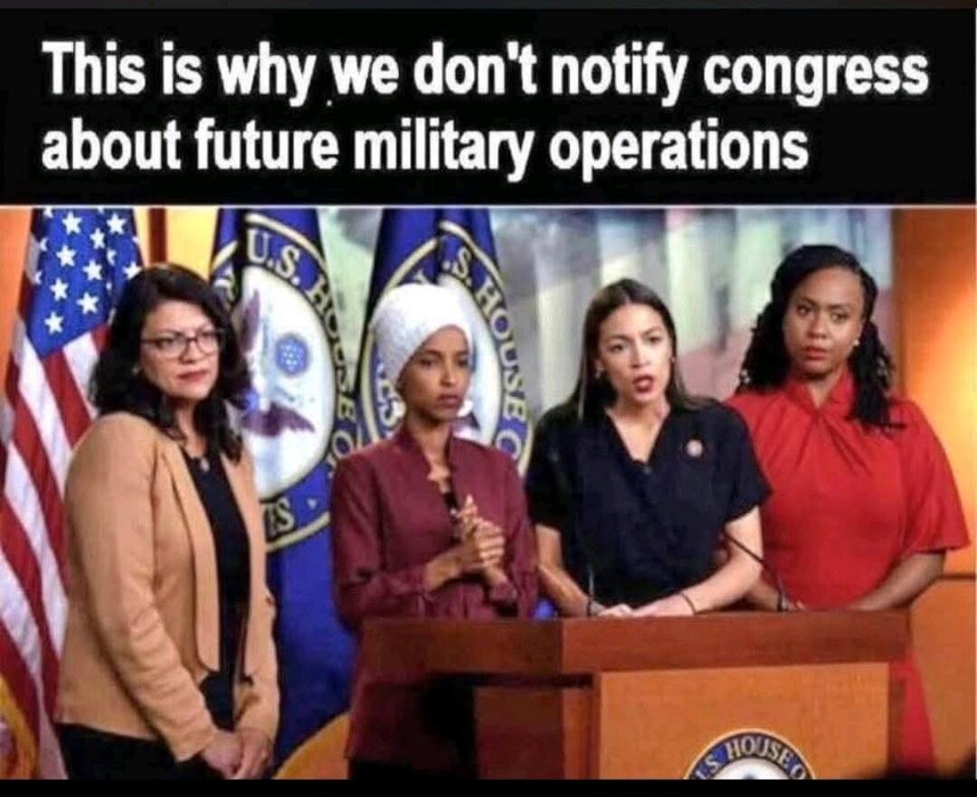 This is why we don't notify congress about future military operations
